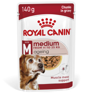 Royal Canin Medium Ageing Natvoer Hond (In Saus) 4 Dozen ( )