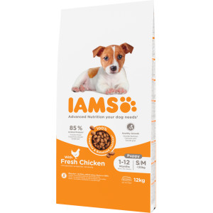 Iams Puppy Small & Medium Met Kip Hondenvoer