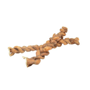 Brekz Snacks Gevlochten Bullepees 20 22cm Voor De Hond 3 Stuks
