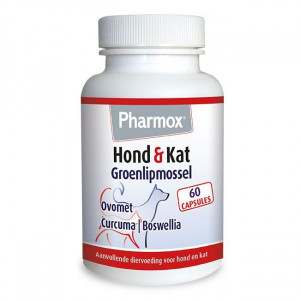 Pharmox HK Groenlipmossel Voor Hond En Kat 60 Tabletten