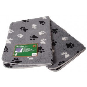 Boon Vetbed Grijs Met Pootprint Voor Honden XL