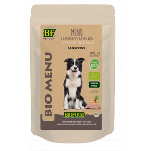 BF Petfood Biofood Organic Bio Menu Sensitive Kalkoen Natvoer Hond ( )