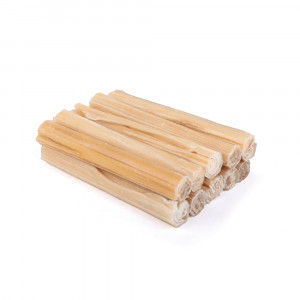 Brekz Rawhide Runderhuidstaaf Geperst Kauwsnack Hond 12,5 Cm 60 Stuks