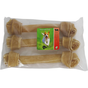 Boon Brekz Rawhide Runderhuidbot Geknoopt Kauwsnack Hond 25 Cm 6 Stuks