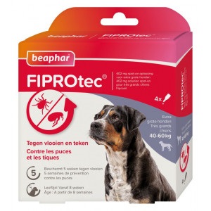 Beaphar Fiprotec Spot On Voor Honden Van 40 Tot 4 Pipetten