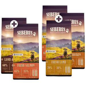 Seberus Hondenvoer Probeerpakket Fresh Chicken + Fresh Lamb + Fresh Salmon