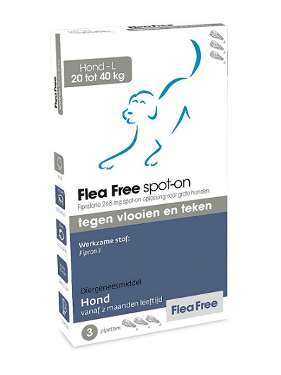 Flea Free Spot On Hond 20 3 Pipetten