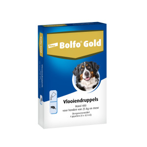Bolfo Gold 400 Vlooiendruppels Voor De Hond (Vanaf ) 4 Pipetten