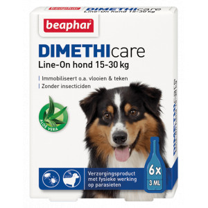 Beaphar Dimethicare Line On (15 Tot ) Hond 6 Pipetten