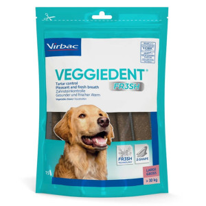 Virbac Veggiedent Kauwstrips Hond L 30+ Kg (15 St.) 1 Verpakking