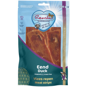 Renske Gezonde Beloning Vlees Repen Eend Hondensnack Hondensnacks