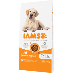 Iams Senior Large Met Kip Hondenvoer