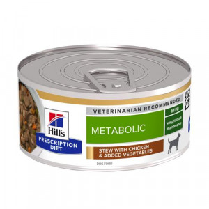 Hill&Apos;S Prescription Diet Metabolic Weight Management Stoofpotje Voor Hond Met Kipsmaak & Groenten Blik 4 Trays ( )