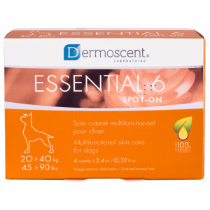 Dermoscent Essential 6 Spot On Hond (20 Tot ) 4 Pipetten