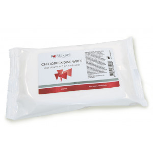 Maxani Chloorhexidine Doekjes Met Vitamine E, 40 Stuks 1 Verpakking Hondenvoer