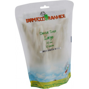 Farm Food Dental Twist L 20 Cm 10 Stuks 2 Zakken Hondenvoer