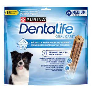 Purina Dentalife Daily Oral Care Medium Hondensnack (Maxipack) 15 Sticks Hondensnacks
