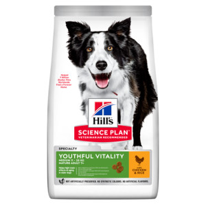 Hill&Apos;S Mature Adult Senior Vitality Medium Met Kip Hondenvoer