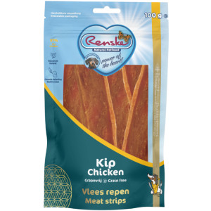 Renske Gezonde Beloning Vlees Repen Kip Hondensnack Hondensnacks