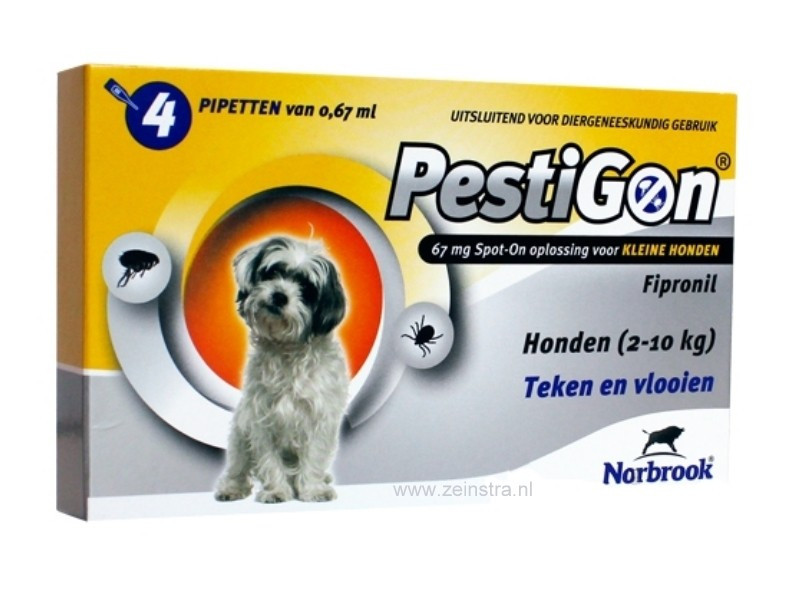 Pestigon Spot On Voor Honden Van 2 Tot 4 Pipetten