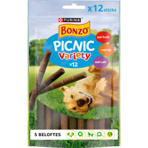 Purina Bonzo Picnic Variety Hondensnacks ( ) 8 Verpakkingen