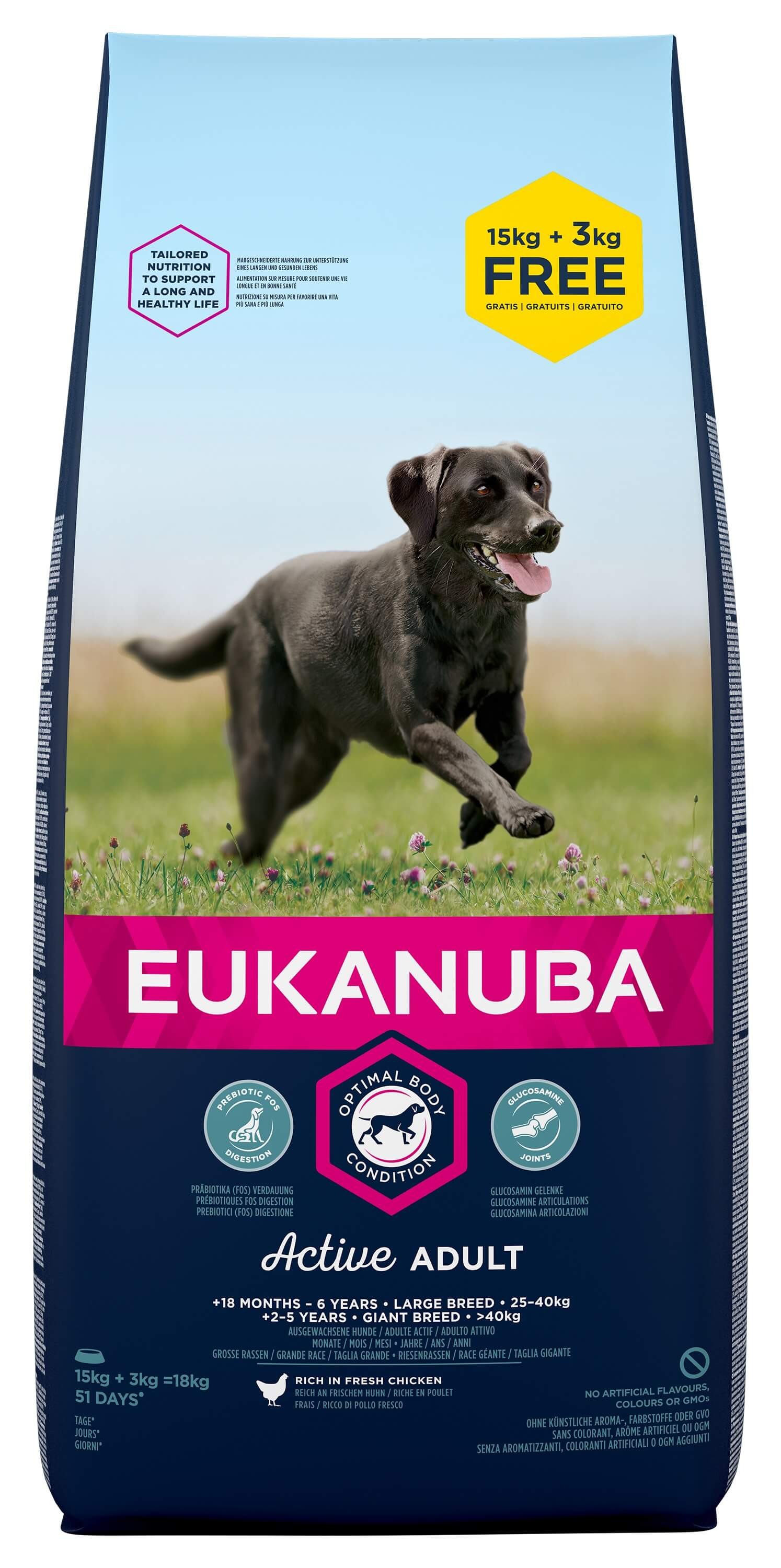 Eukanuba Adult Large Kip Hondenvoer 15 +