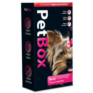 Petbox Hond Tegen Vlooien, Teken, Wormen Hond 10 Tot