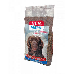 Huismerk Hondenbrok 4 Mix Diner Hondenvoer