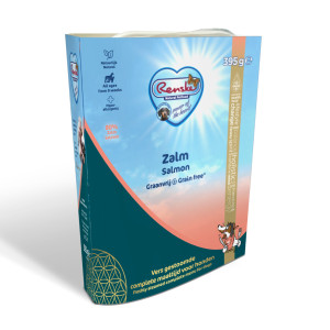Renske Graanvrij Vers Gestoomd Zalm Natvoer Hond (Tetra) 2 Trays ( )