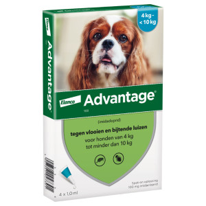 Advantage Nr. 100 Vlooienmiddel (4 Tot ) Hond 1 Verpakking