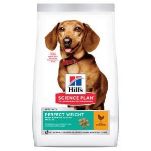 Hill's Adult Perfect Weight Small & Mini Met Kip Hondenvoer