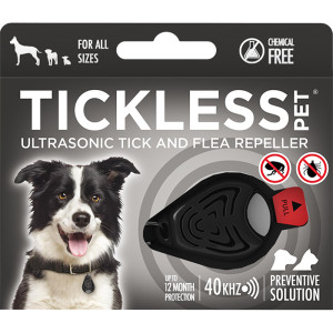 TickLess Ultrasone Vlo En Tekenverjager Voor Hond En Kat Zwart