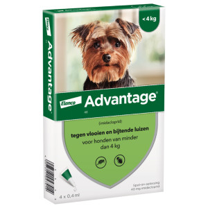 Advantage Nr. 40 Vlooienmiddel (Tot ) Hond 1 Verpakking