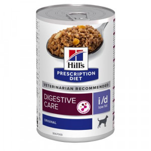 Hill's Prescription Diet I/D Low Fat Digestive Care Nat Hondenvoer Blik 4 Trays ( )