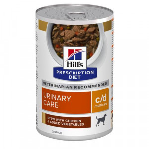 Hill's Prescription Diet C/D Multicare Urinary Care Stoofpotje Voor Hond Met Kip & Groenten Blik 1 Tray ( )