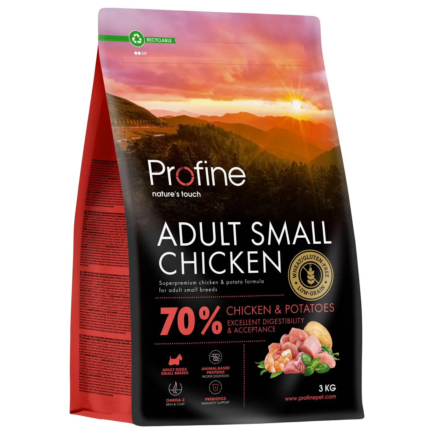 Profine Adult Small Kip Hondenvoer Voor Volwassen Honden Van Kleine Rassen