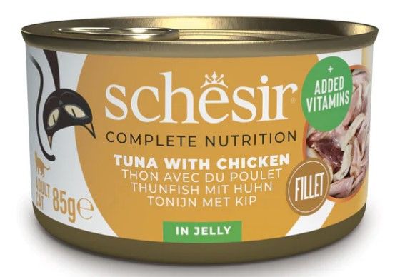 Schesir Complete Nutrition - Tonijn met kip in Jelly, 85gr