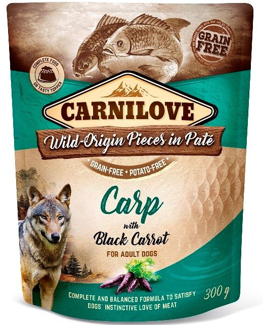 Carnilove - Pouch Karper met zwarte wortel