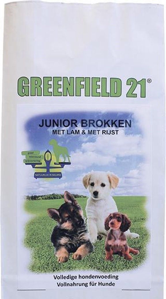 Greenfield 21 - Lam&Rijst Puppy/Junior, 10Kg