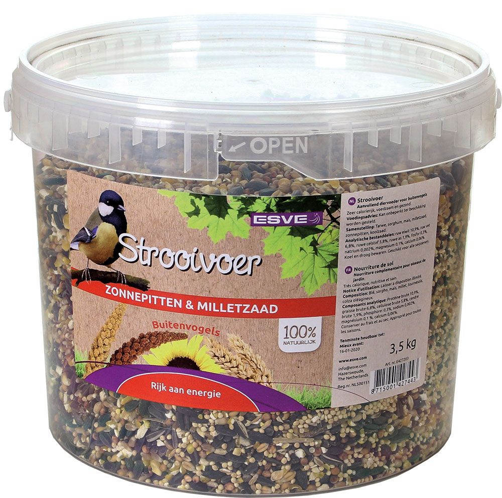 Esve - Strooivoer emmer, 3,5Kg