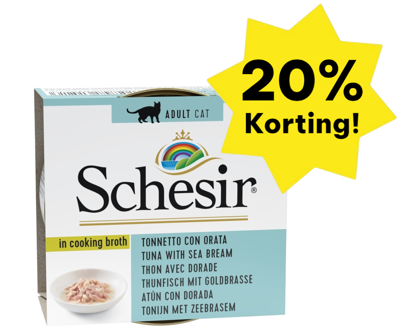 Schesir Complements - Tonijn met Zeebrasem in Bouillon, 70gr