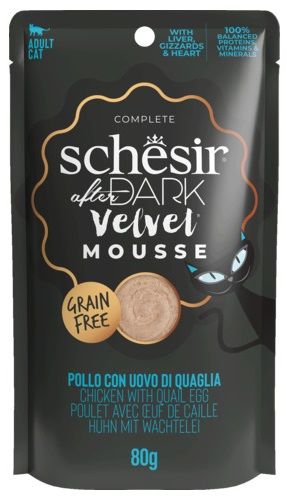 Schesir After Dark Complete - Kip & Kwartelei in fluweelzachte mousse, Pouche 80