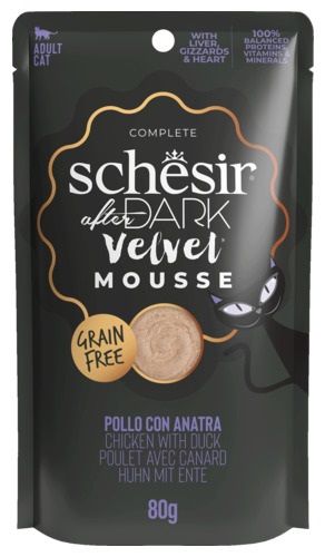 Schesir After Dark Complete - Kip & Eend in fluweelzachte mousse, Pouche 80gr