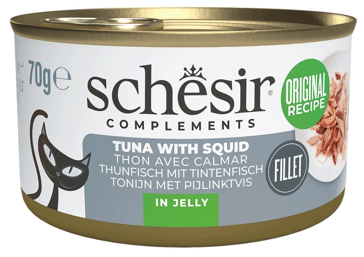 Schesir Complements - Tonijn met inktvis in Jelly, 70gr