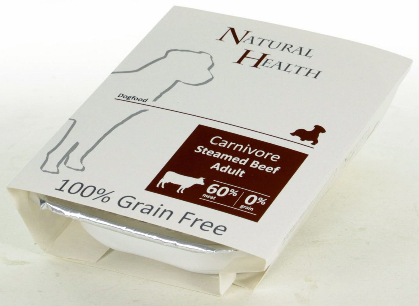 Natural Health Dog Steamed Carnivore Beef Graanvrij Hondenvoer