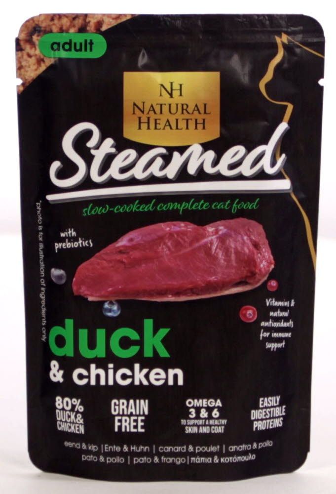 Natural Health Cat Steamed Duck 85gr Kattenvoer