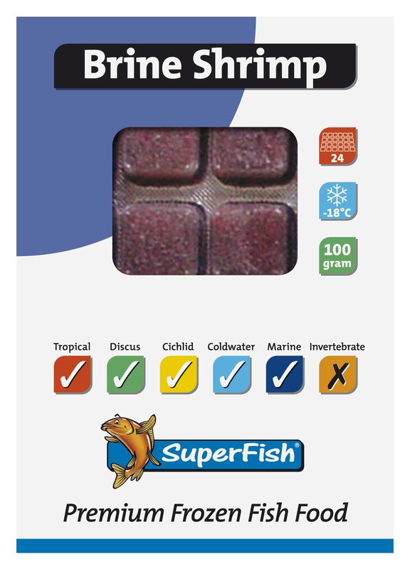 Superfish Diepvries Artemia/Brine Shrimp 100gr Visvoer