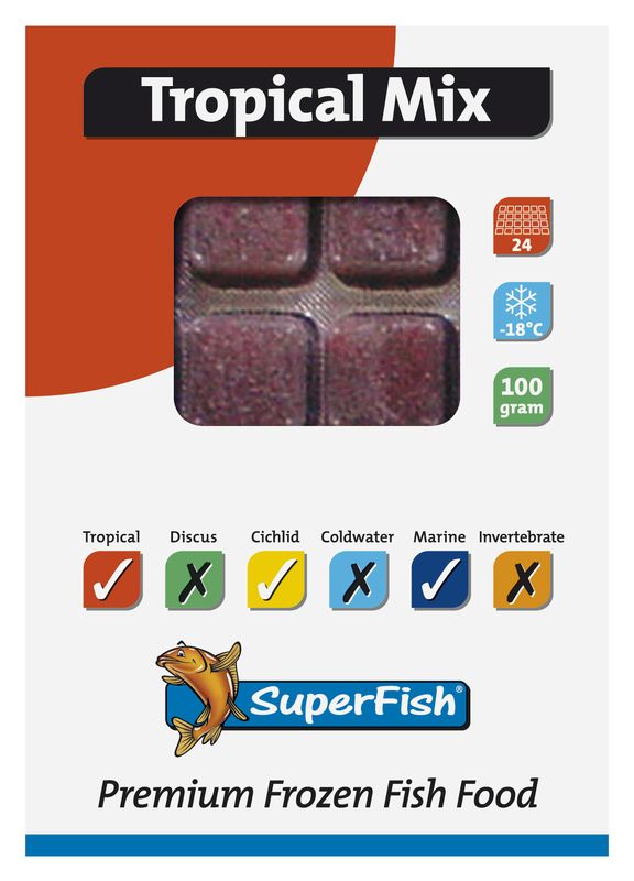 Superfish Diepvries Tropical Mix 100gr Visvoer