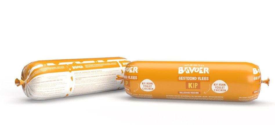Bravoer Gestoomd Vlees Kip Hondenvoer