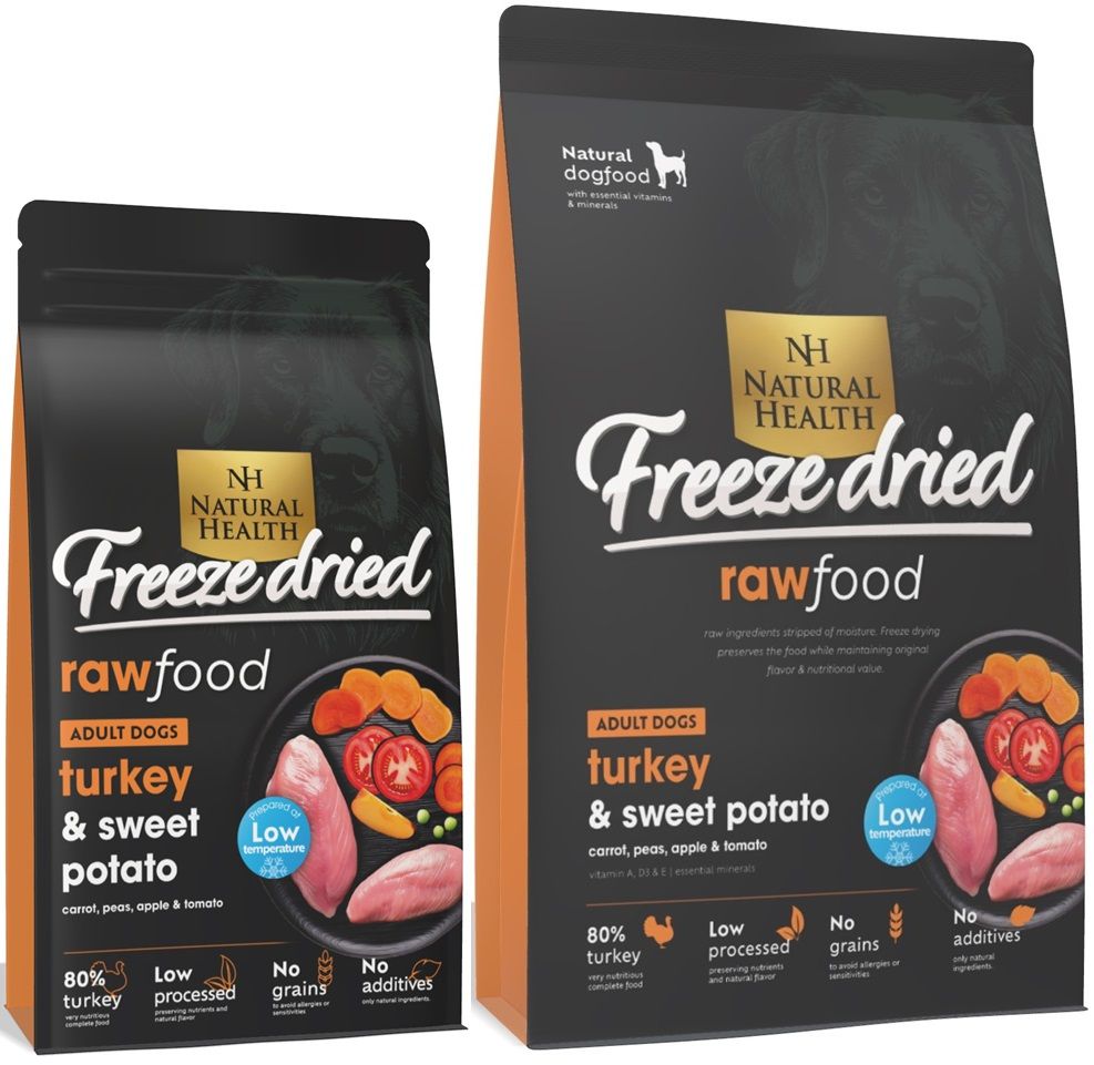 Natural Health Dog Freeze Dried Turkey 150gr Hondenvoer